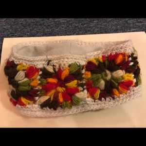 Cute Icelandic earwarmers with floral embroidery